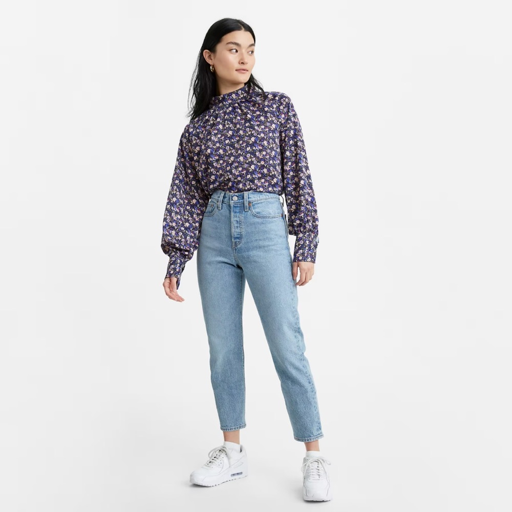 Levi's Wedgie Fit Icon High-Rise Denim Blue Jeans